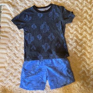 Cat and jack cactus tshirt /shorts combo